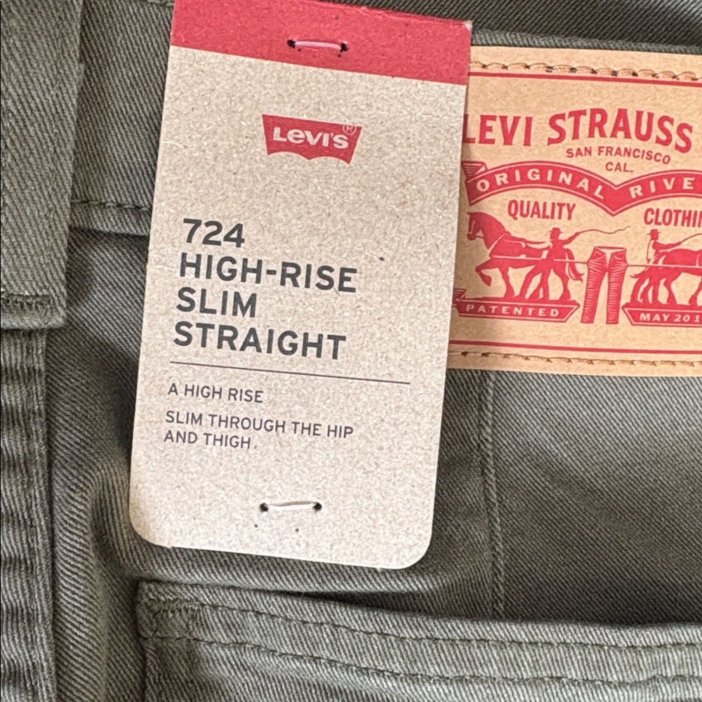 Levi's Women's High Rise Tailored 724 Slim Straight Size NWT - Picture 4 of 15